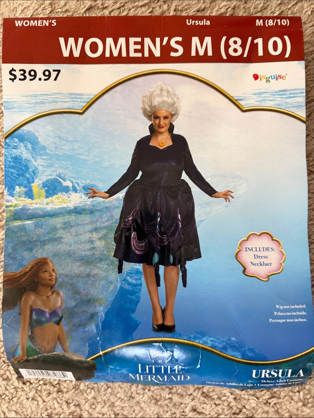 Disguise Ursula Women's Costume Dress in Black and Purple